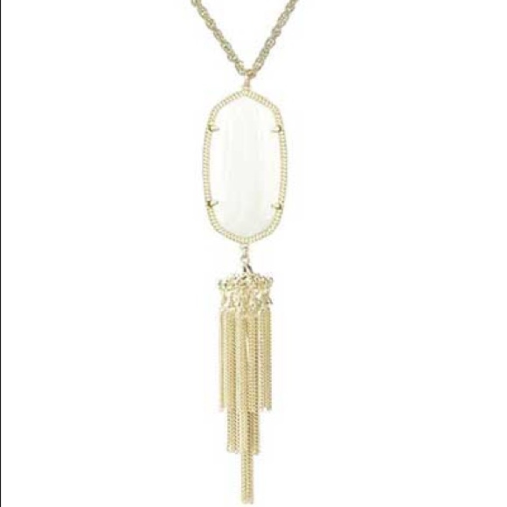 Kendra scott White pearl necklace tassel SOLD - Picture 2 of 5